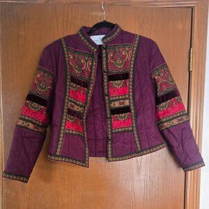 Vintage 70s Suttles And Seawinds Quilted Jacket Blazer Size S